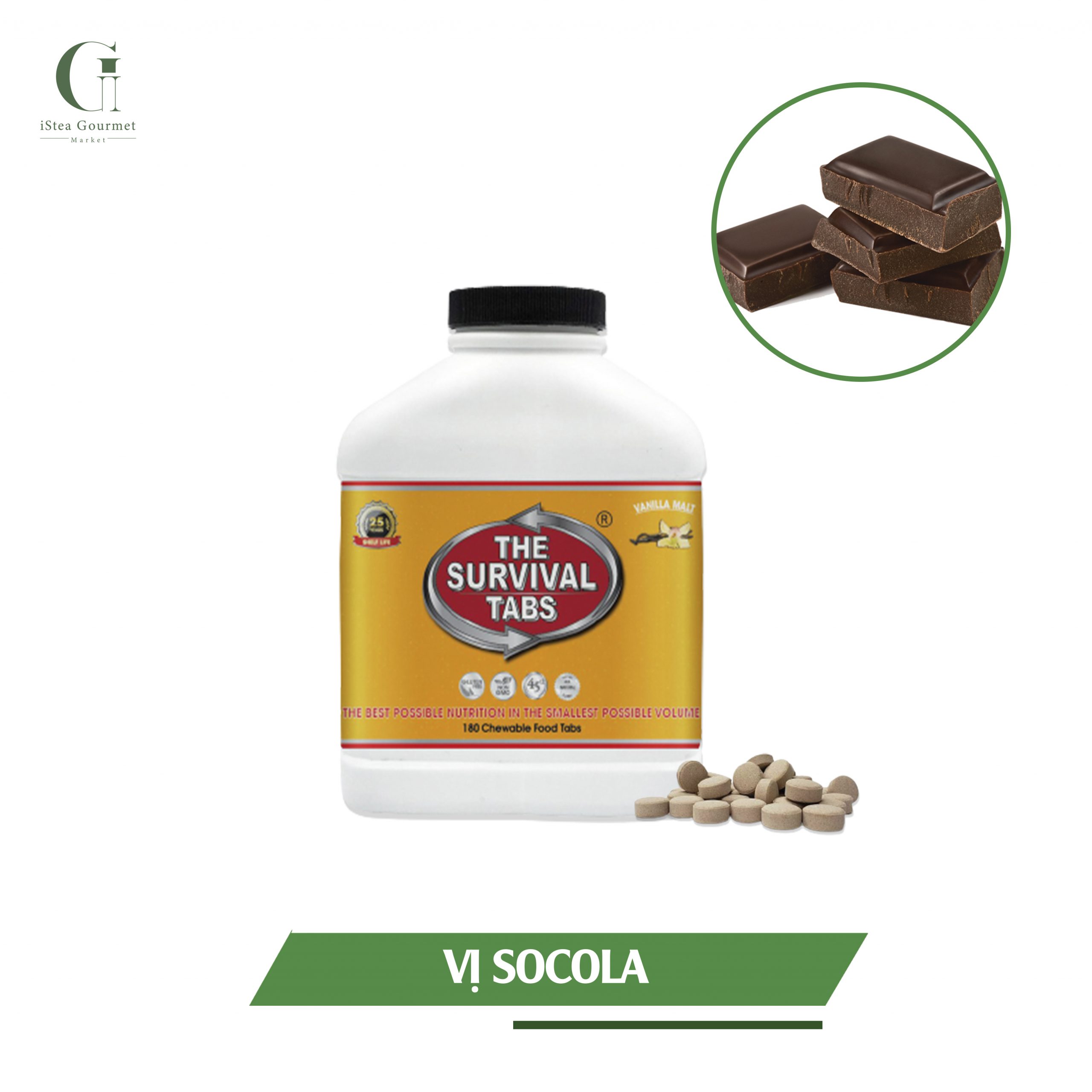 Viên Dinh Dưỡng The Survival Tabs - Socola